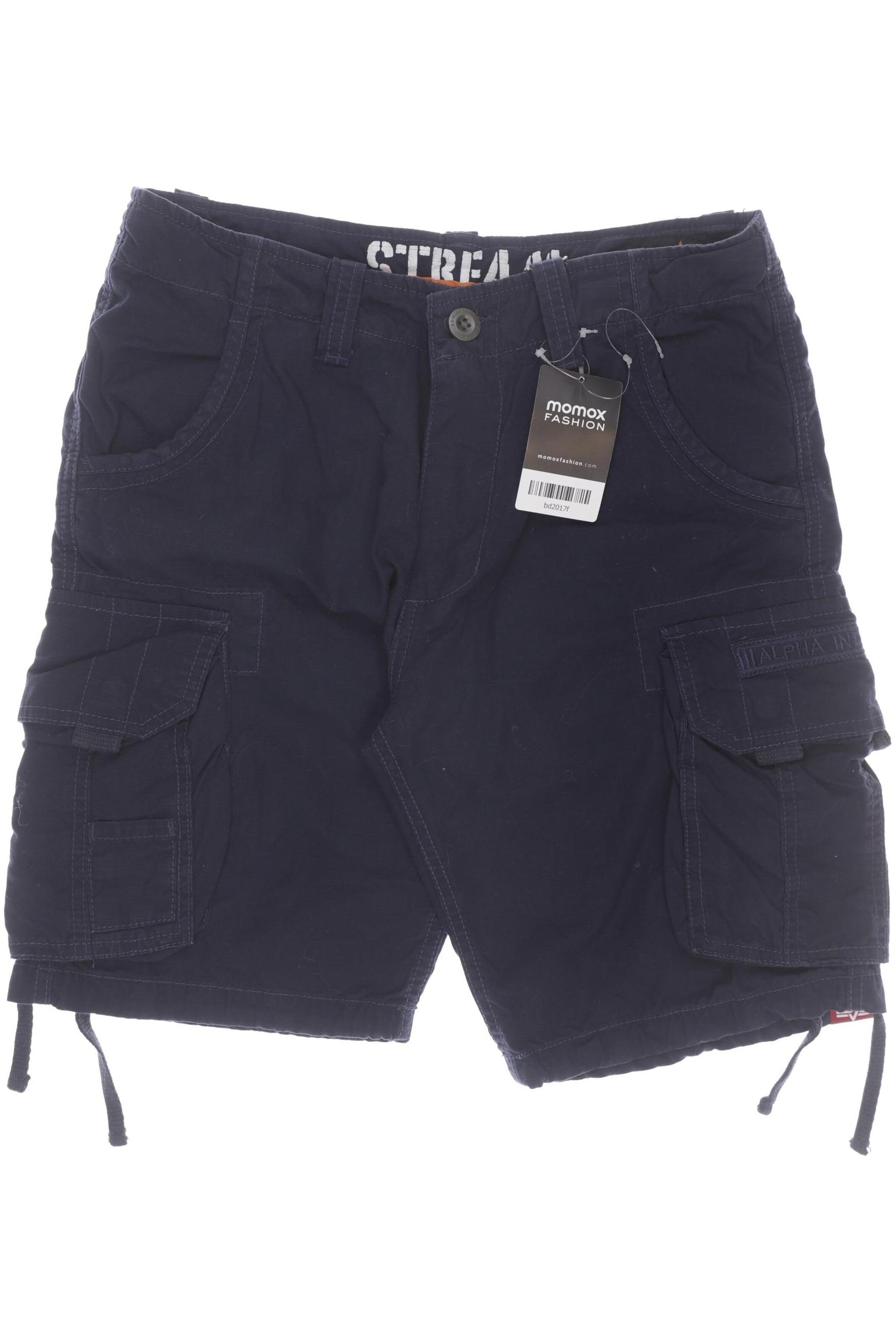 ALPHA INDUSTRIES Shorts in 32 in Blue: front