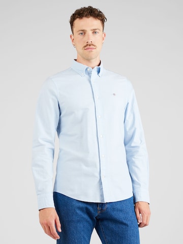 GANT Slim fit Zakelijk overhemd in Blauw: voorkant