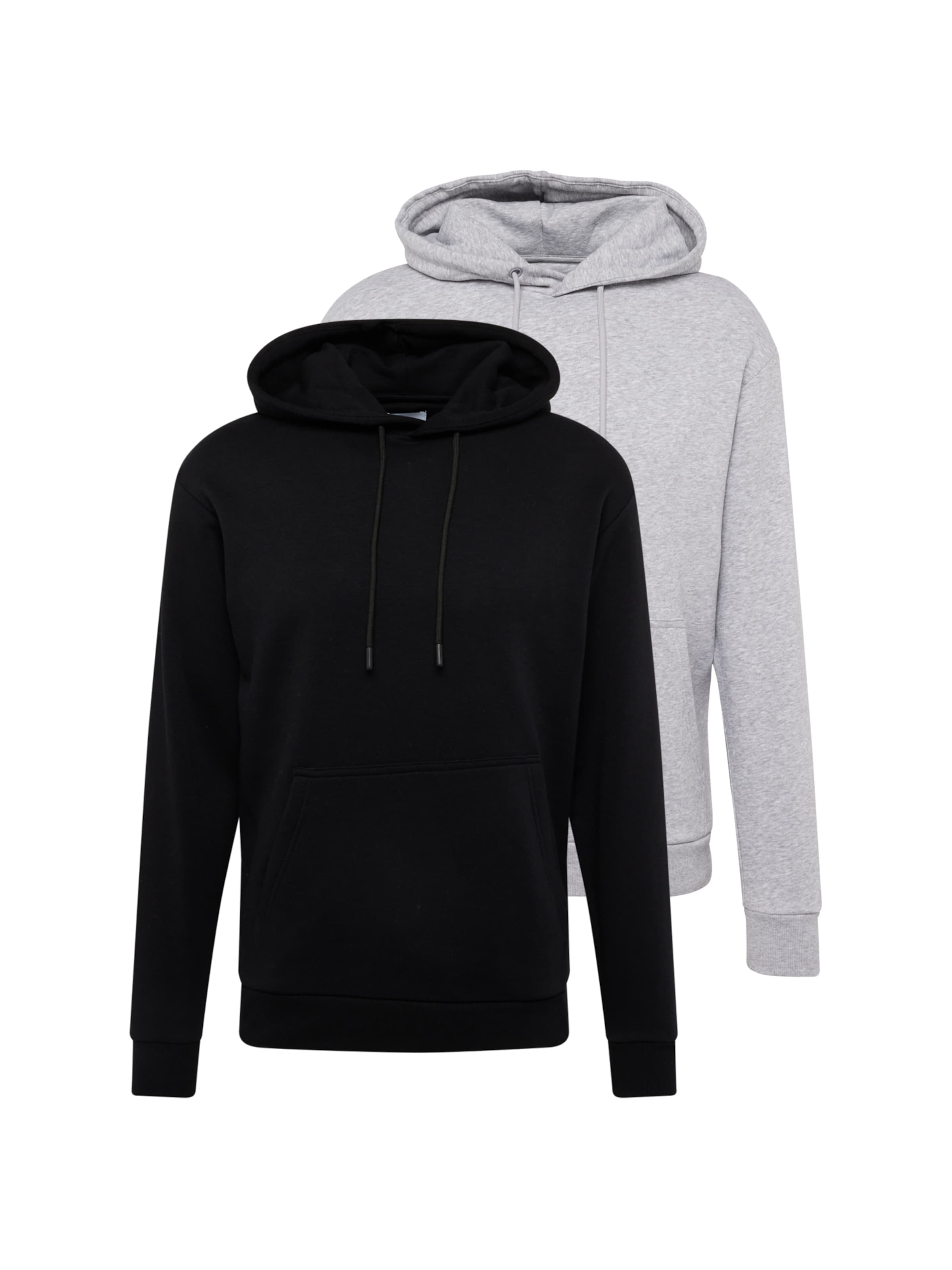 JACK & JONES Sweatshirt 'JJEBradley' in Grey: front