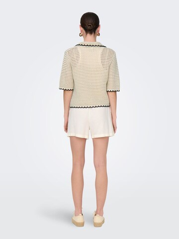 ONLY Gebreid vest 'ONLLucie' in Beige