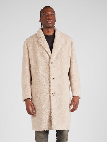 HUGO Between-seasons coat 'Merlon' in Beige: front