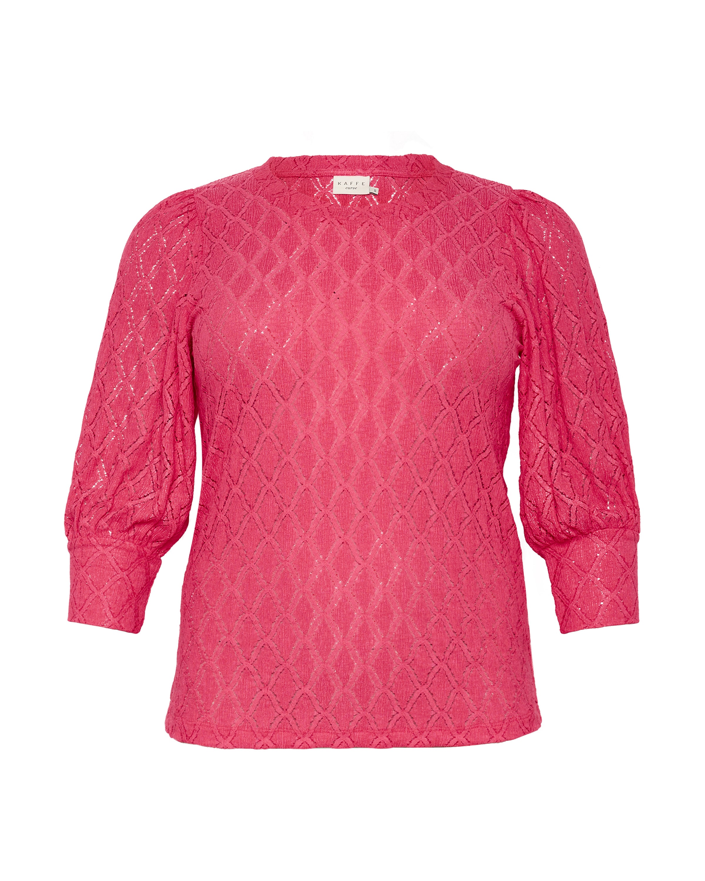 Chemisier 'KCTia' KAFFE CURVE en rose : devant