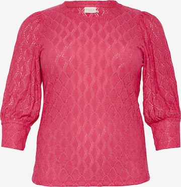 KAFFE CURVE Blouse 'KCTia' in Pink: front