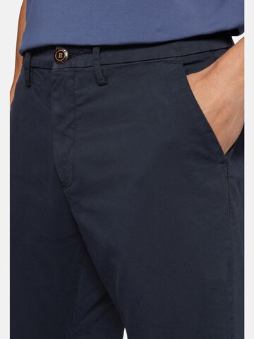 Coupe slim Pantalon à plis Boggi Milano en bleu