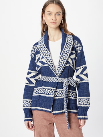 Polo Ralph Lauren Knit Cardigan in Blue: front