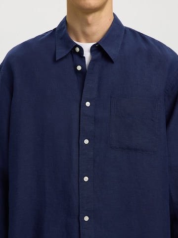 SELECTED Comfort Fit Hemd in Blau