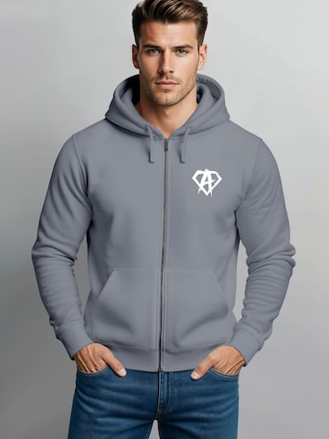Neverless Sweatjacke 'Anarchy Gym'‌‌ in Grau