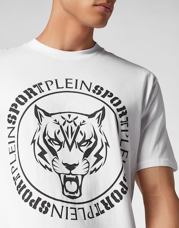 Maglietta 'Tiger' di Plein Sport in bianco