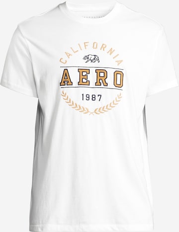 T-Shirt AÉROPOSTALE en blanc : devant