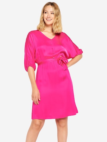 LolaLiza Shirt Dress in Pink: front