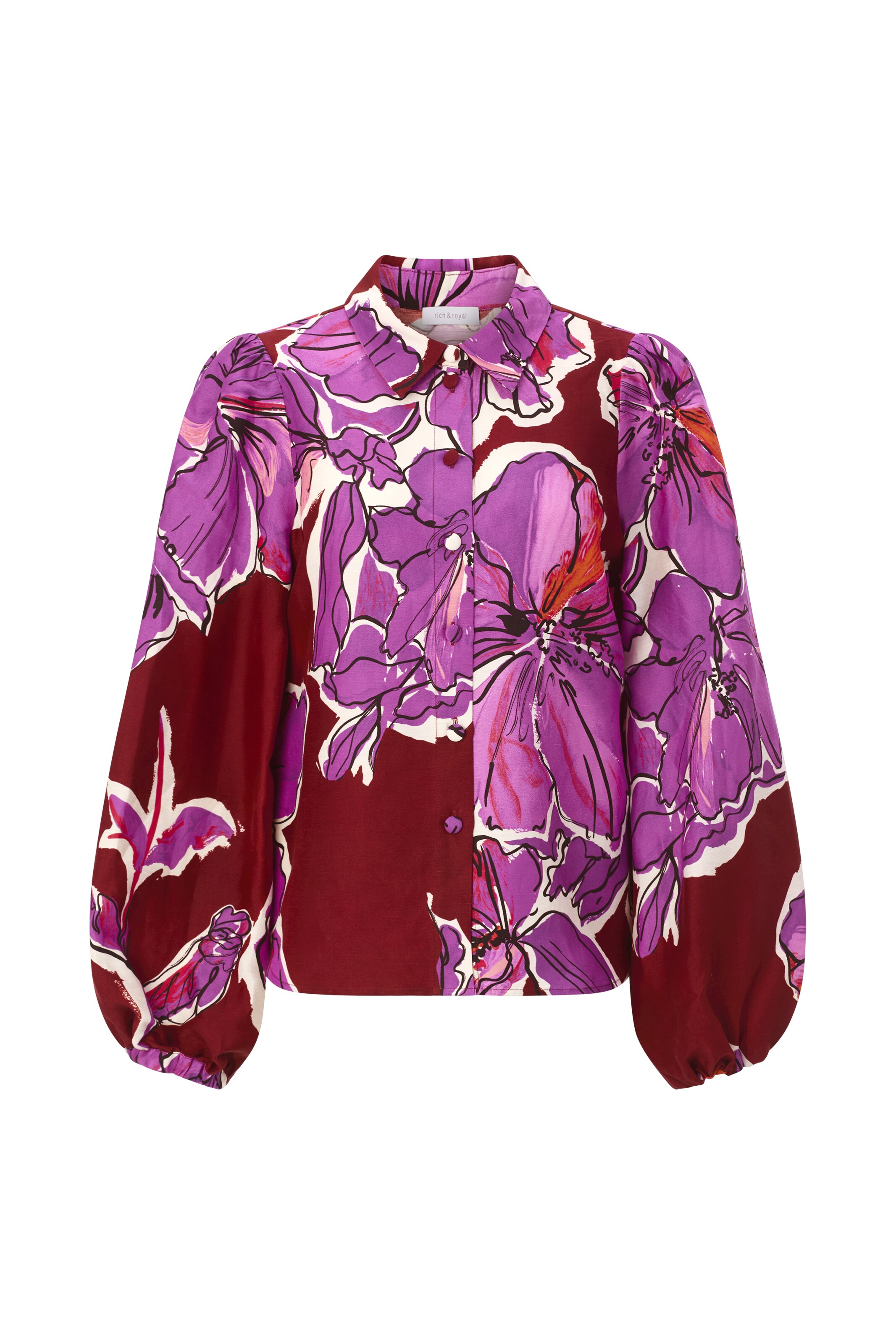 Rich & Royal Blouse in Pink: front