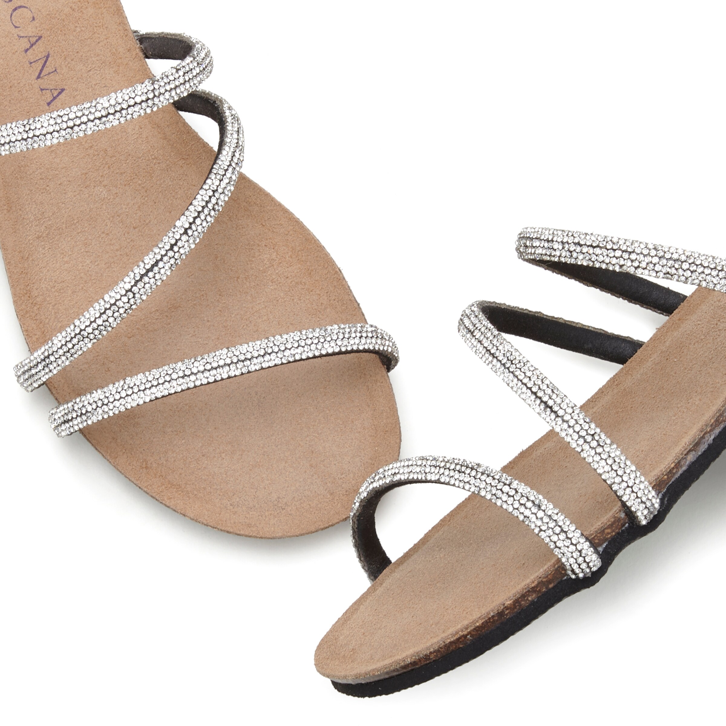 sudrabs LASCANA Ādas čības