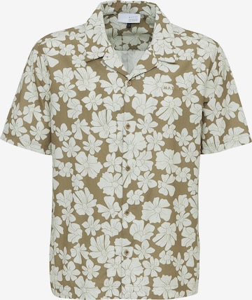 mazine Button Up Shirt ' Honolulu Shirt ' in Green: front