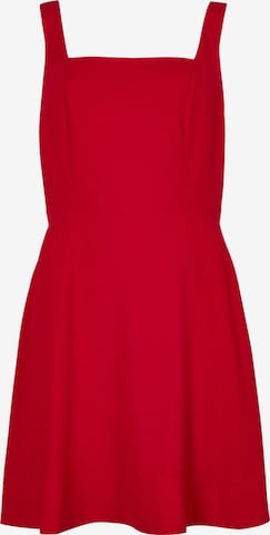 Apricot Kleid in Rot: Vorderseite