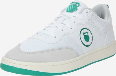 K-SWISS Sneaker low 'Varsity' i lysegrå / smaragd / hvid, Produktvisning