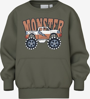 zaļš NAME IT Sportisks džemperis 'NMMVUGO': no priekšpuses