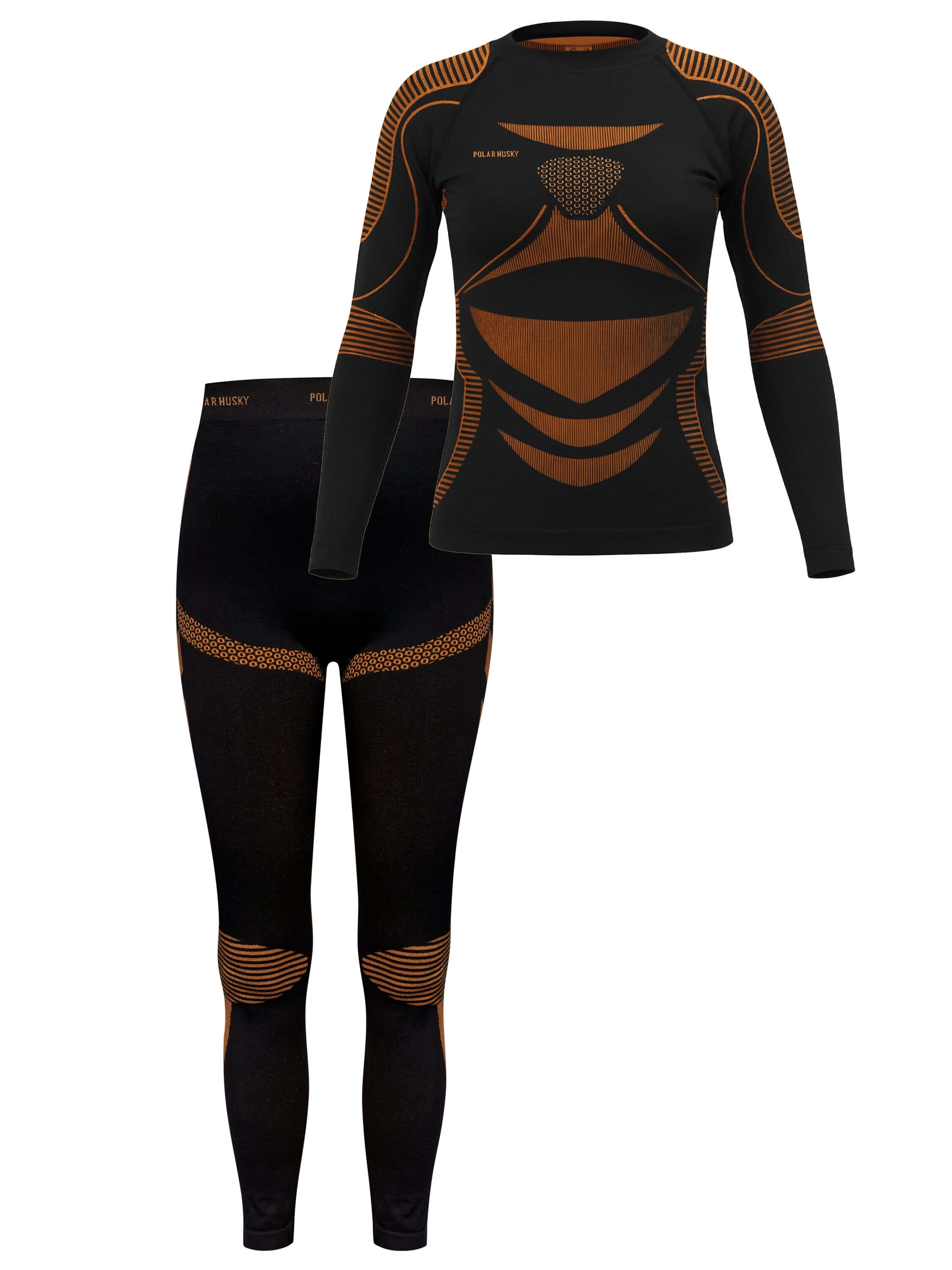 normani Base Layer en orange / noir, Vue avec produit