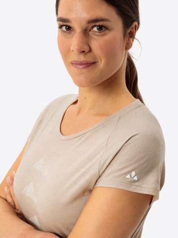 VAUDE Funktionsshirt 'Tekoa' in Beige
