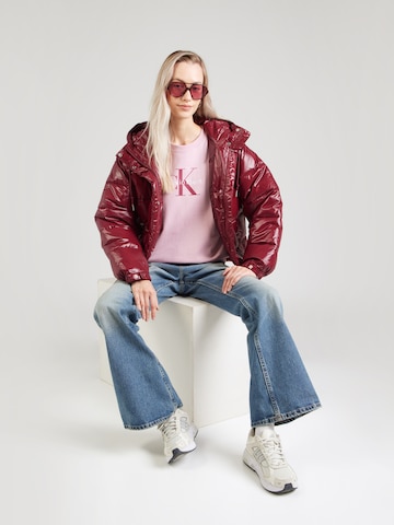 Calvin Klein Jeans Mikina – pink