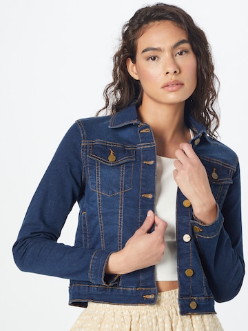 Oasis Between-Season Jacket 'Laura' in Blue: front