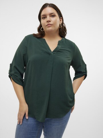 Vero Moda Curve Bluse 'ELVA' i grøn