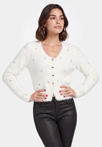 faina - Casaco de malha em branco: frente