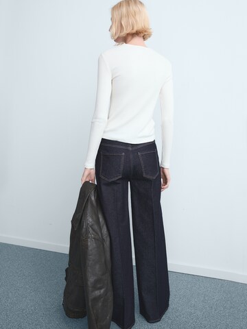 Wide leg Jeans 'ELISE' di MANGO in blu