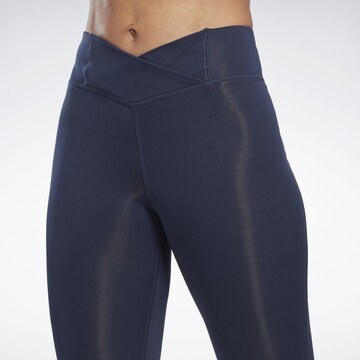 Skinny Pantaloni sportivi 'Workout Ready' di Reebok in blu