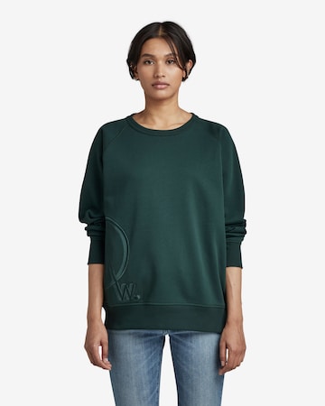 Sweat-shirt G-Star RAW en vert : devant