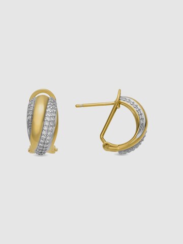 Boucles d'oreilles 'Musi' Luxenter en or : devant