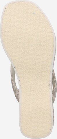 MICHAEL Michael Kors T-Bar Sandals 'SARITA' in White