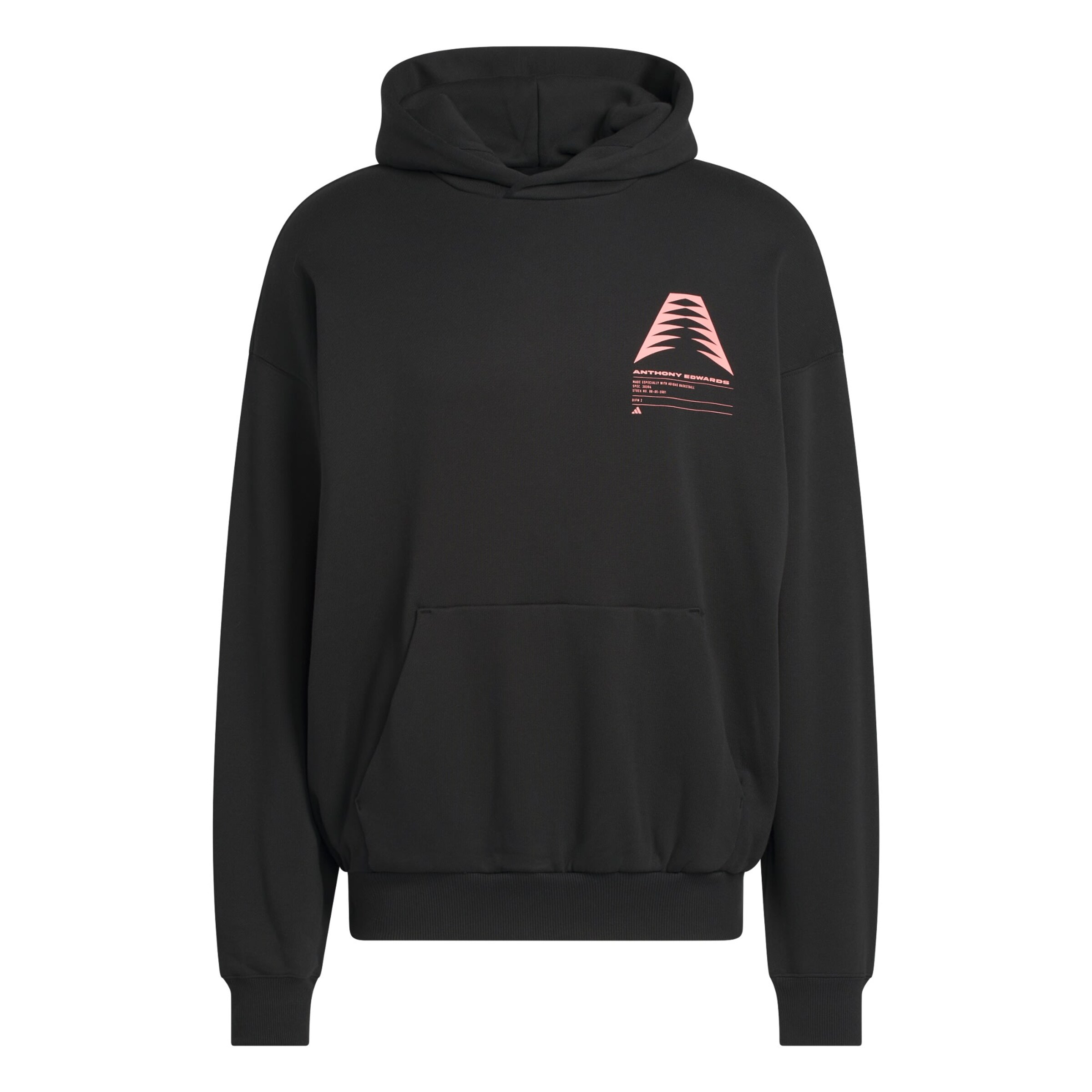 ADIDAS PERFORMANCE Sports sweatshirt 'Anthony Edwards Schematic' in Coral / Black, Item view