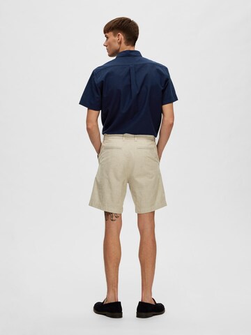 Regular Pantalon chino 'Tilak' SELECTED en gris