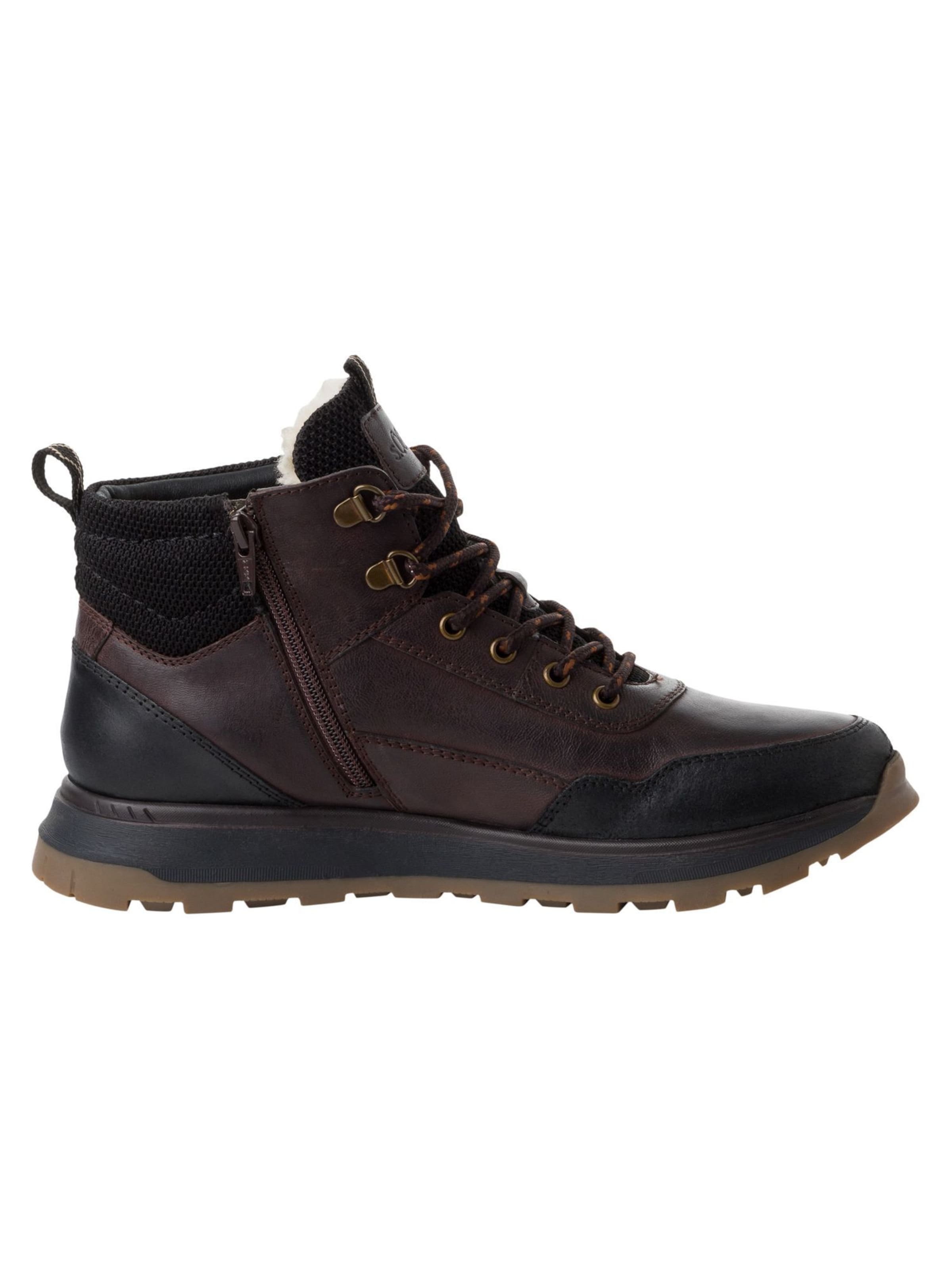 s.Oliver Lace-up boot in Brown