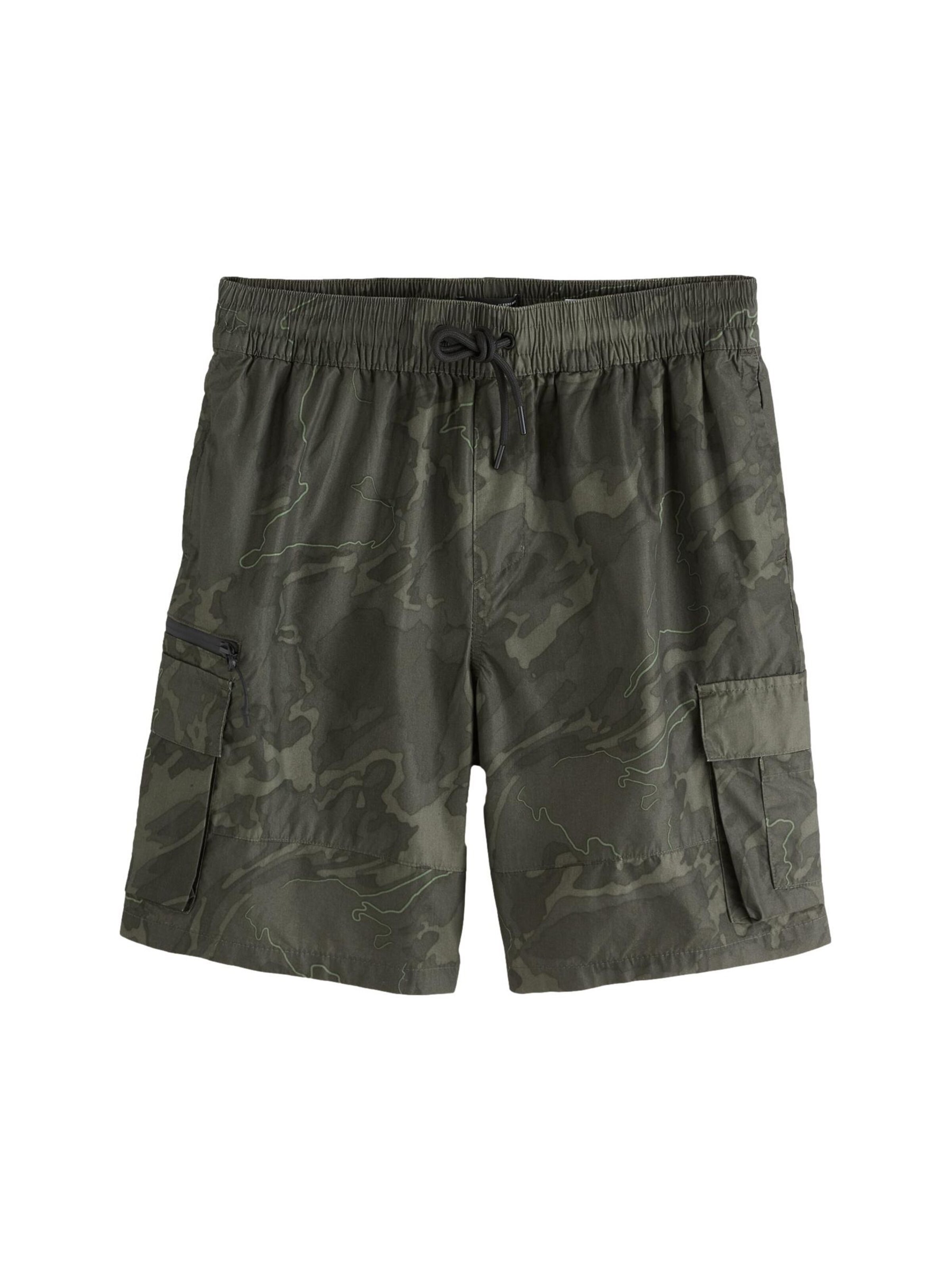 Next Badshorts i beige / grön, Produktvy