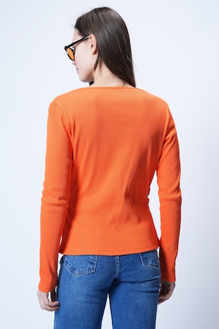 Trend Alaçatı Stili Tričko – oranžová