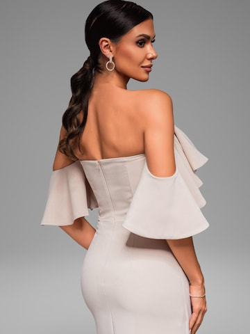 Ombre Evening dress in Beige