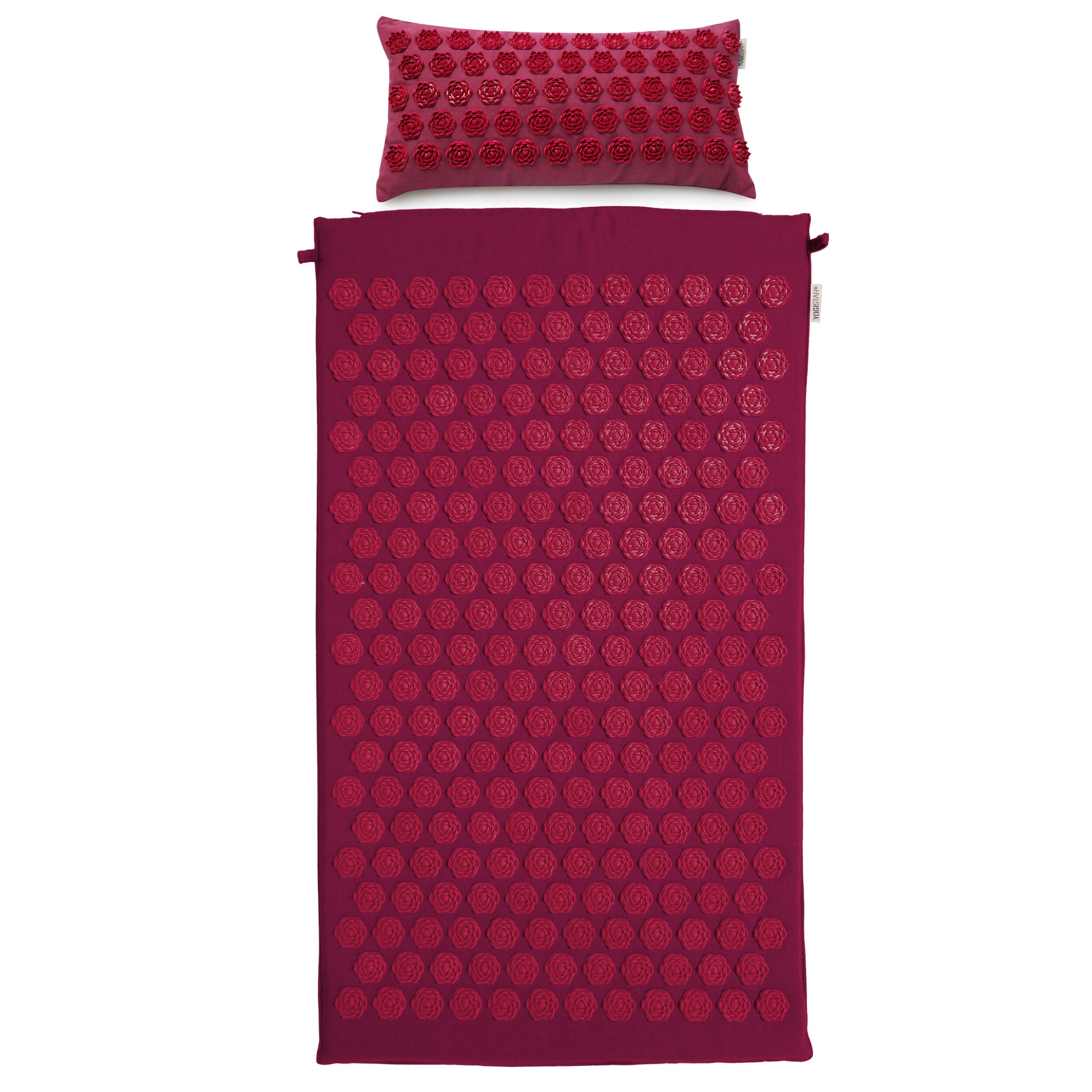 YOGISTAR.COM Mat 'Lotus' in Purple: front