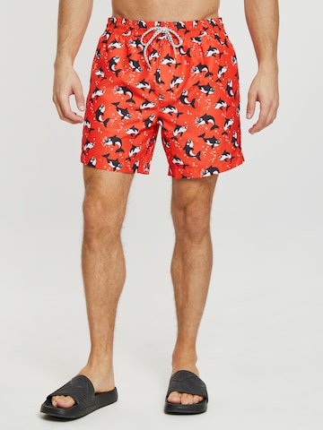 Maillot de bain 'Killer Whale' Threadbare en rouge : devant