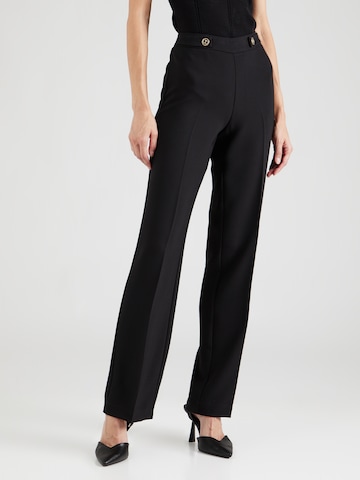 regular Pantaloni con piega frontale di Twinset in nero: frontale