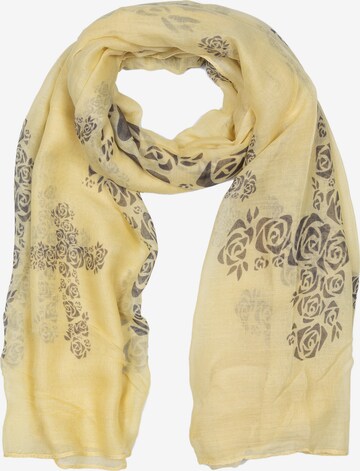 Cassandra Accessoires Scarf 'Rose' in Yellow