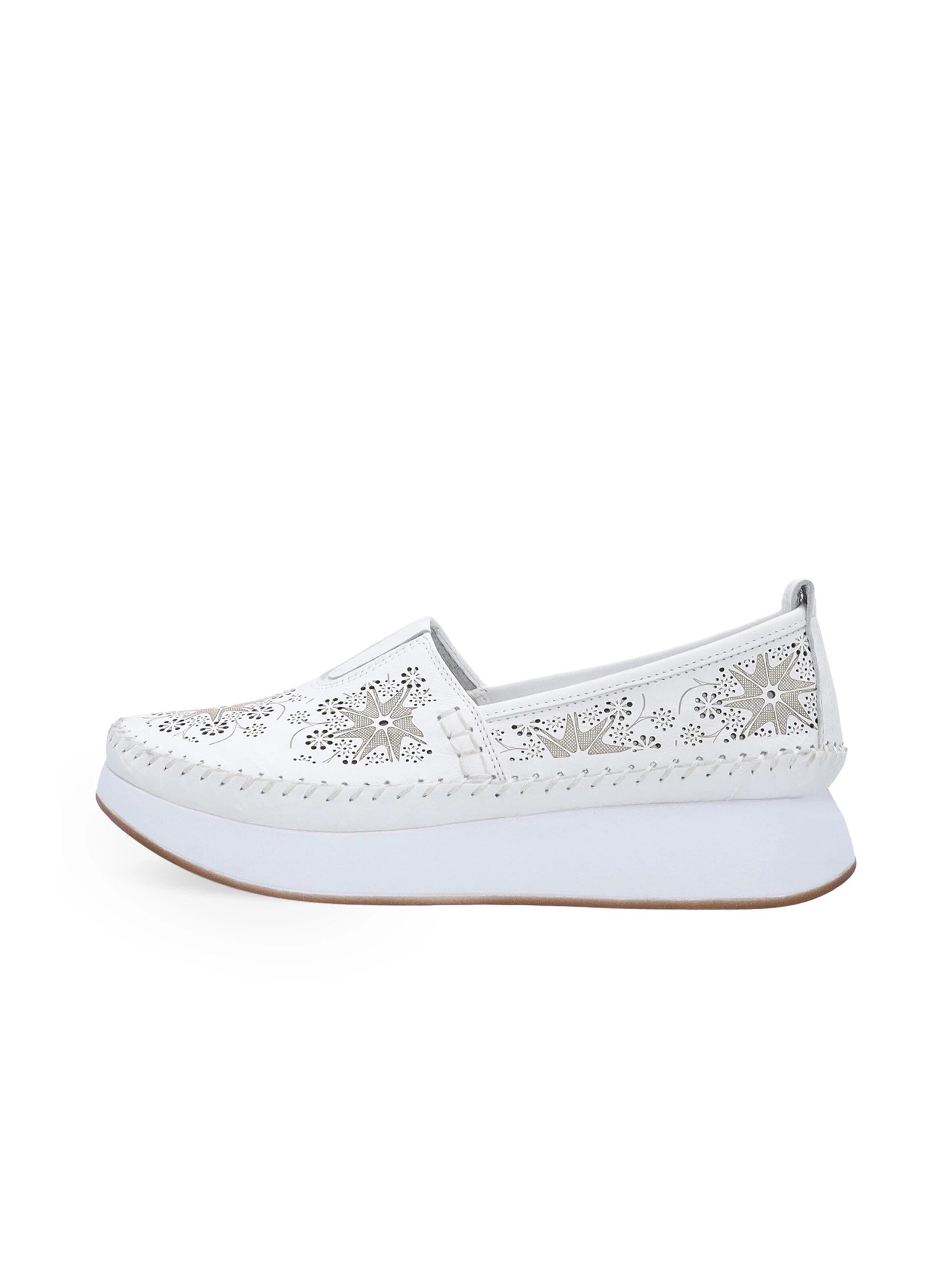 VENEZIA Moccasins in White