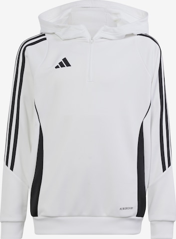 ADIDAS PERFORMANCE Sportsweatshirt 'Tiro 24' in Weiß: Vorderseite