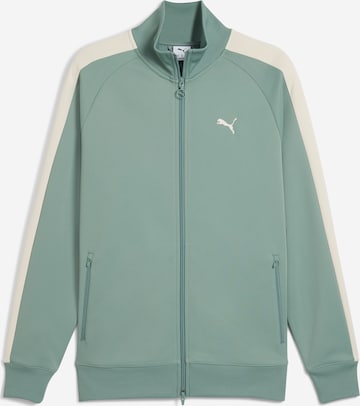 PUMA Кофта на молнии 'T7 Always On' в Зеленый: спереди
