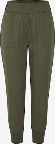 Fransa Tapered Pants in Green: front