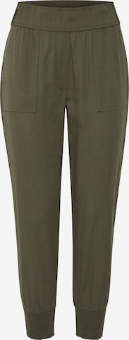 Fransa Tapered Broek in Groen: voorkant