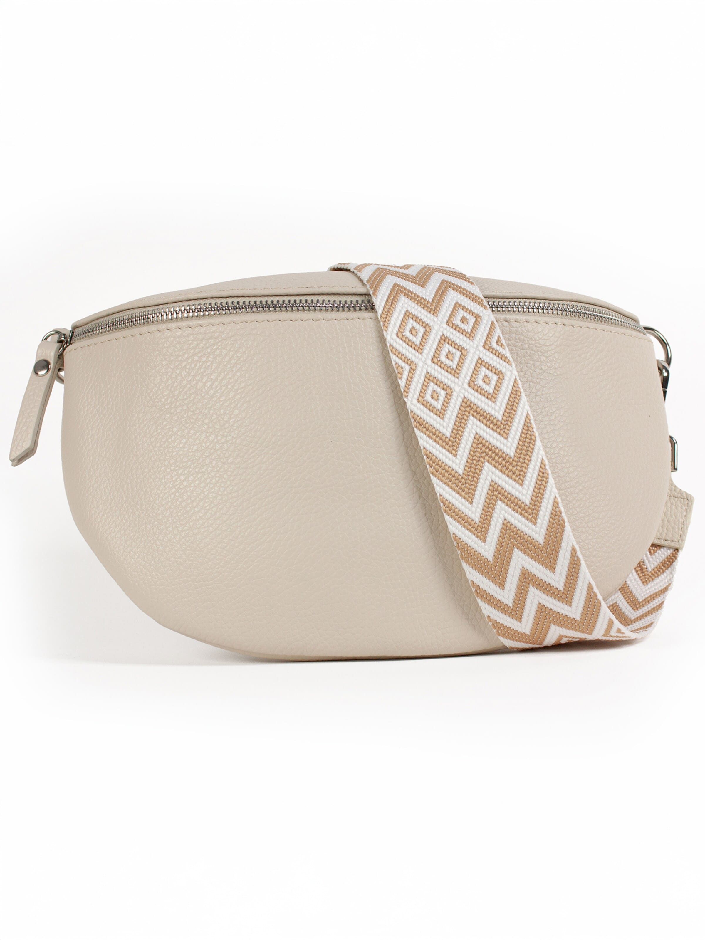 Marsupio 'THEA large' di lePelou in beige: frontale