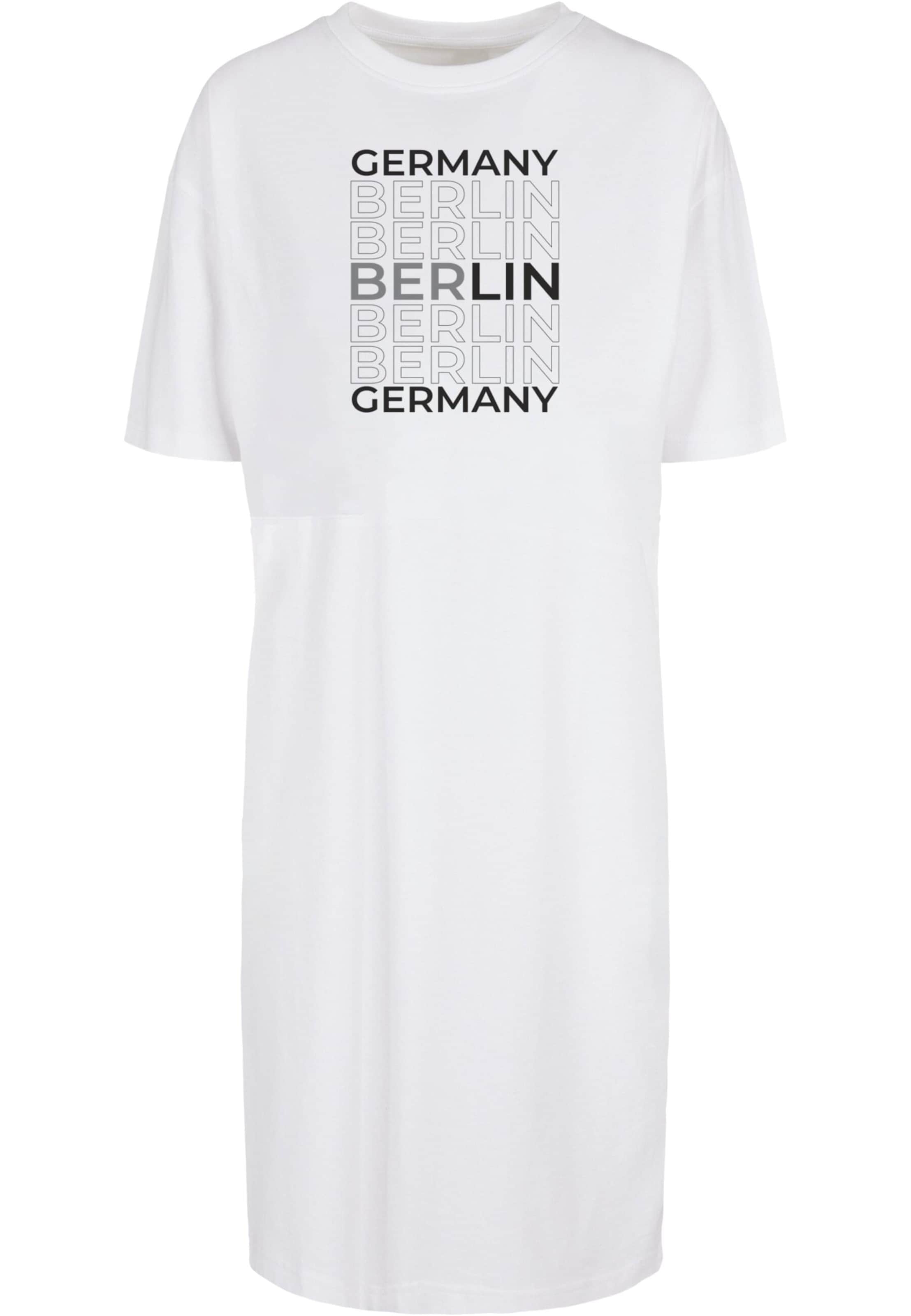Merchcode Oversized jurk ' Berlin' in Wit: voorkant