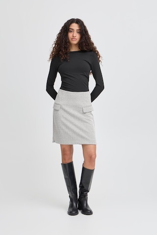 ICHI - Falda ' KATE ' en gris