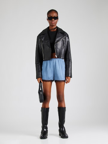 TOPSHOP Regular Trousers in Blue